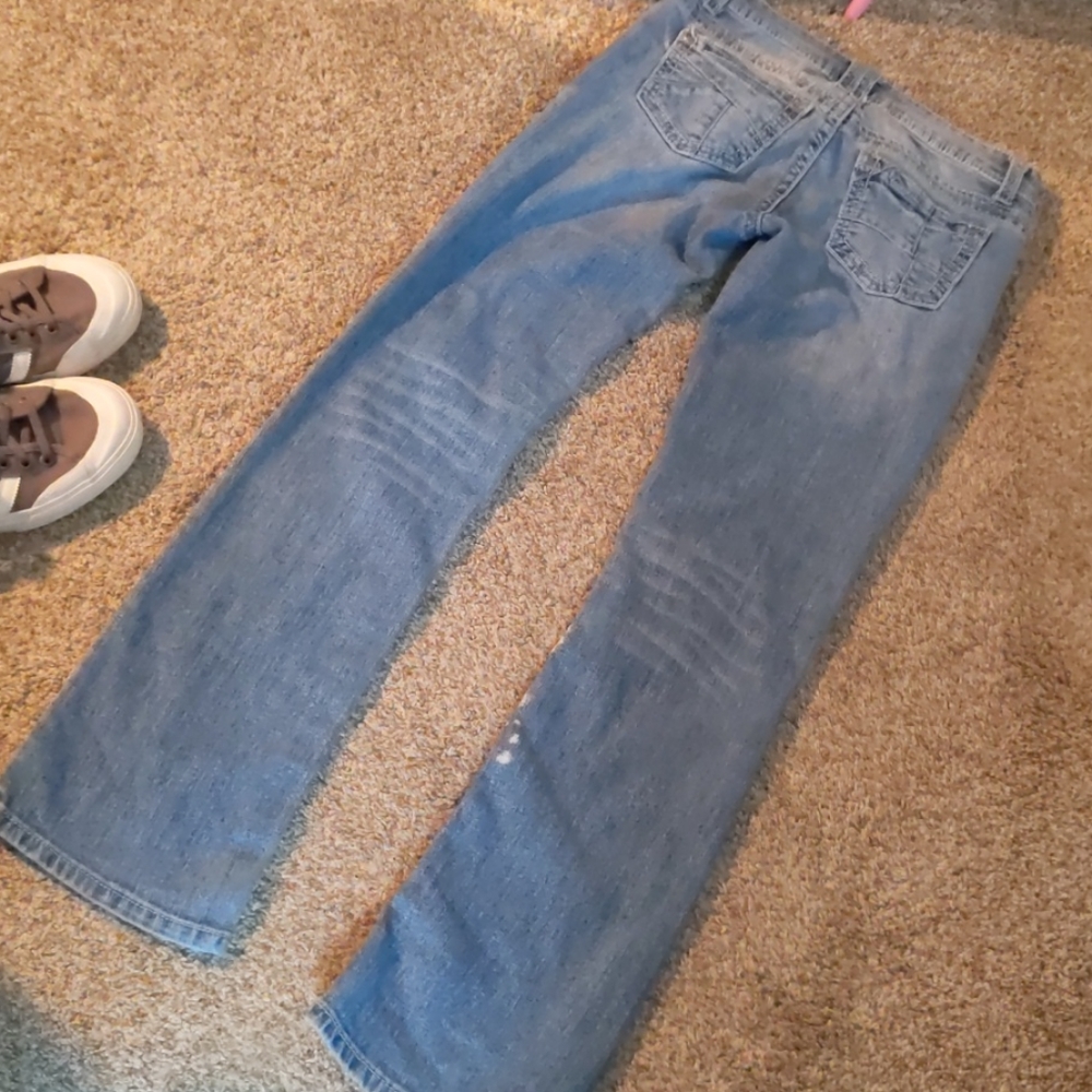 No Boundaries Faded Button Fly Jeans . Size 3 - Picture 7 of 12